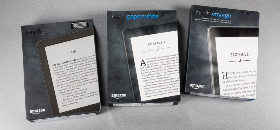 Millist e-lugerit valida – Kindle Touch, Kindle Paperwhite või Kindle Voyage?