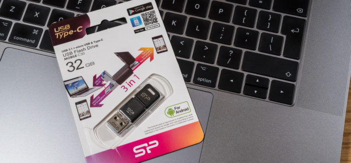 USB mälupulk kolme ühenduspesaga: Silicon Power Mobile C50