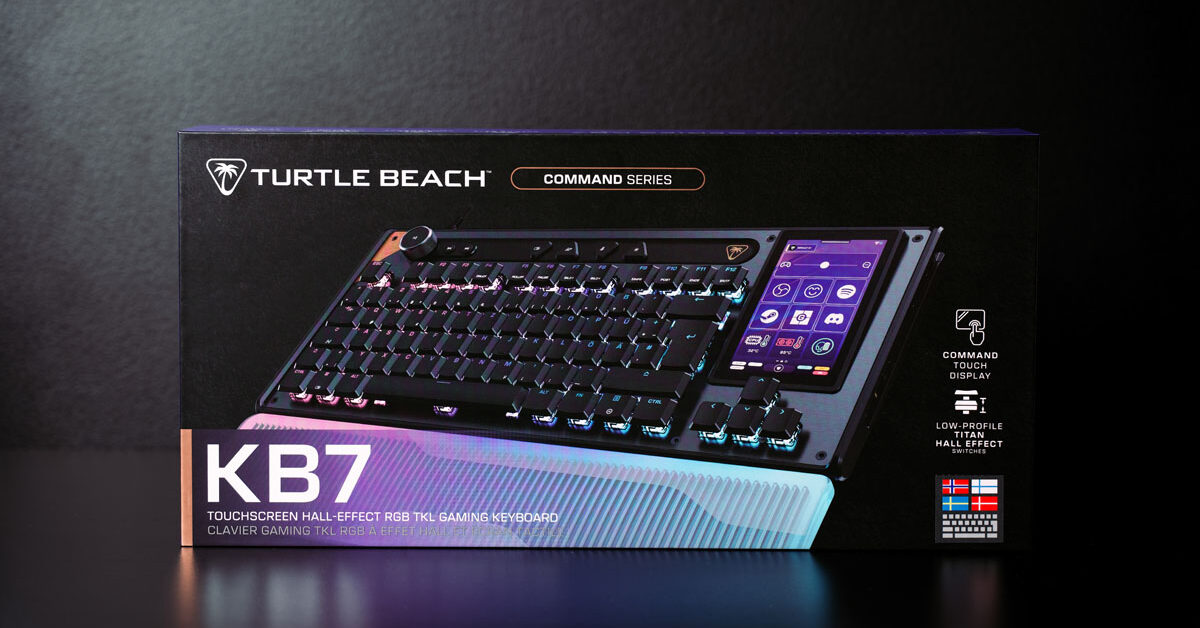 Turtle Beach Command Series KB7 TKL klaviatuur viib juhtimise täiesti uuele tasemele tänu 4,3